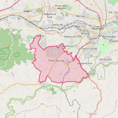 Map of Cave Spring