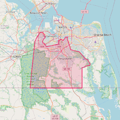 Map of Chesapeake