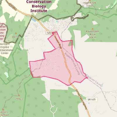 Map of Chester Gap