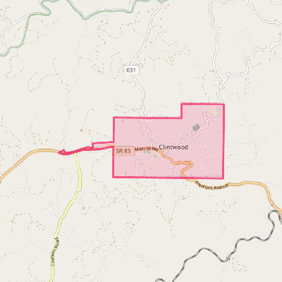 Map of Clintwood