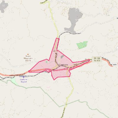 Map of Coeburn