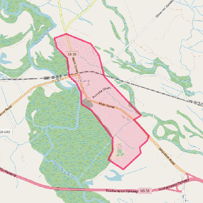 Map of Courtland