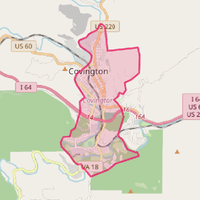 Map of Covington