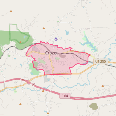 Map of Crozet