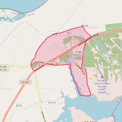 Map of Dahlgren