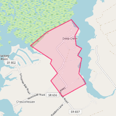 Map of Deep Creek