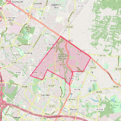 Map of Dranesville