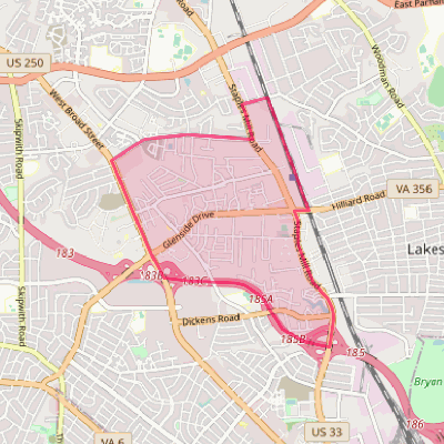 Map of Dumbarton