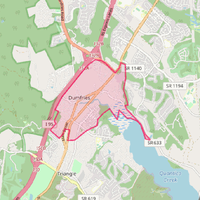 Map of Dumfries
