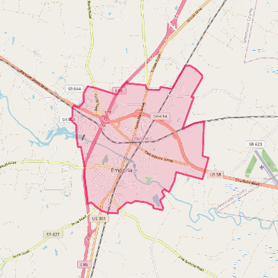 Map of Emporia