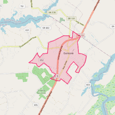 Map of Exmore