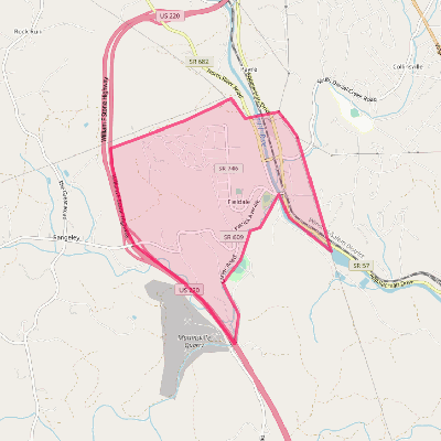 Map of Fieldale