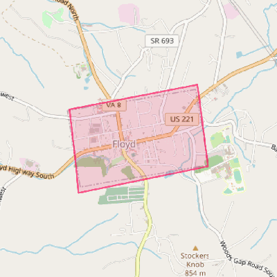 Map of Floyd