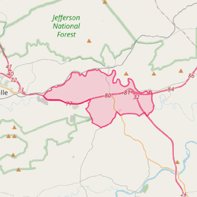 Map of Fort Chiswell