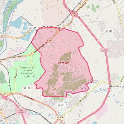 Map of Fort Lee