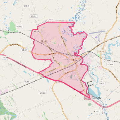 Map of Franklin