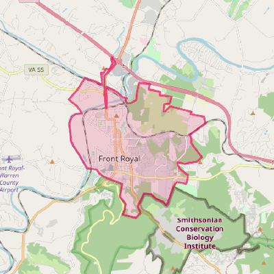 Map of Front Royal