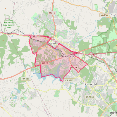 Map of Gainesville