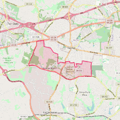 Map of George Mason