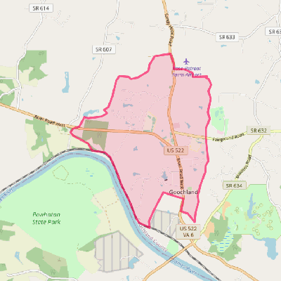 Map of Goochland