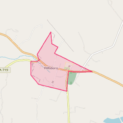 Map of Hillsboro