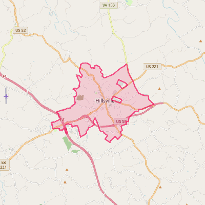 Map of Hillsville