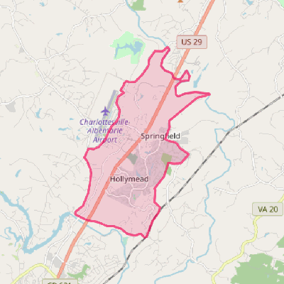 Map of Hollymead