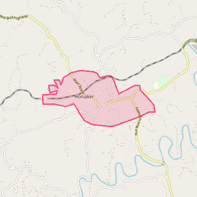 Map of Honaker