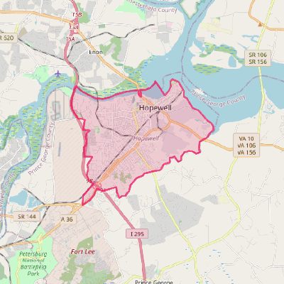 Map of Hopewell