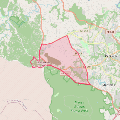 Map of Independent Hill