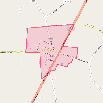 Map of Keller