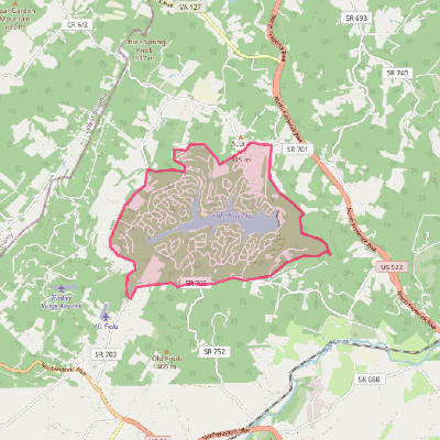 Map of Lake Holiday