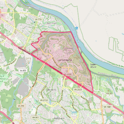 Map of Lansdowne