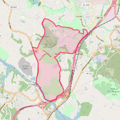 Map of Laurel Hill