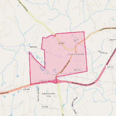 Map of Lawrenceville