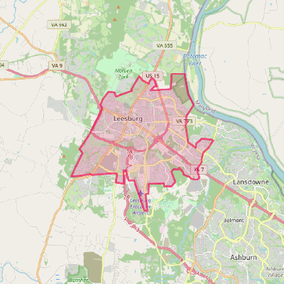 Map of Leesburg