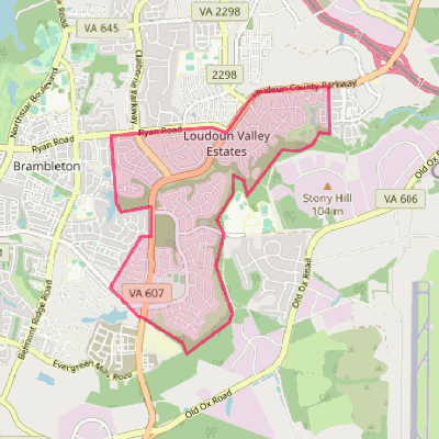 Map of Loudoun Valley Estates