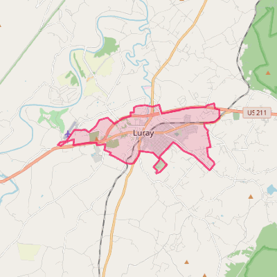 Map of Luray