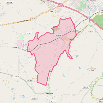 Map of Lyndhurst