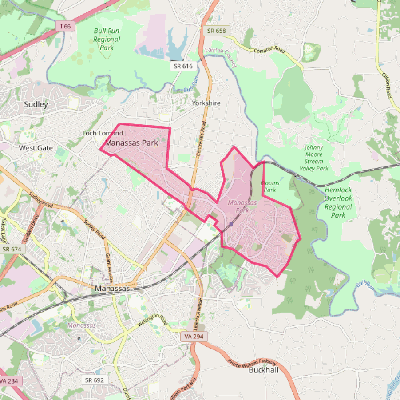 Map of Manassas Park