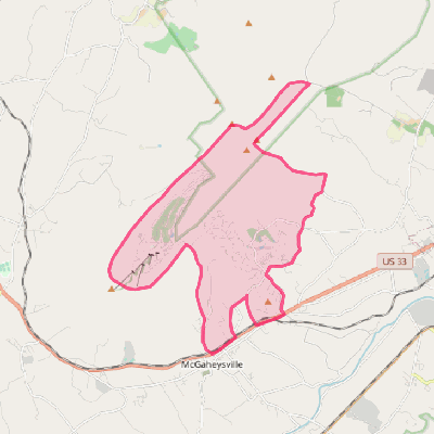 Map of Massanutten