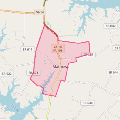 Map of Mathews