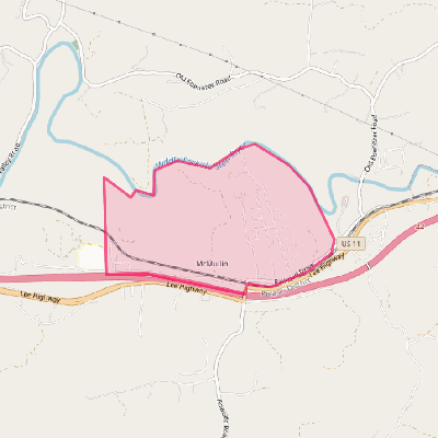 Map of McMullin