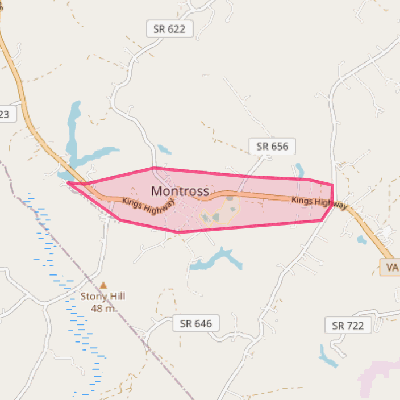 Map of Montross