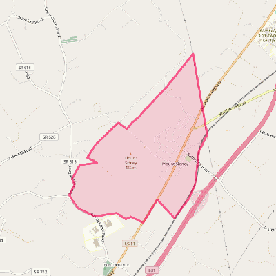 Map of Mount Sidney