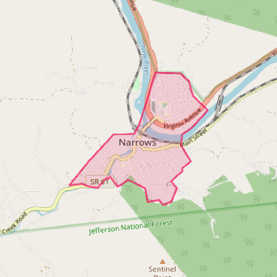 Map of Narrows