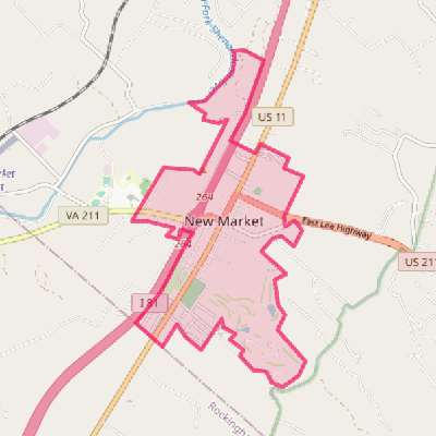 Map of New Market