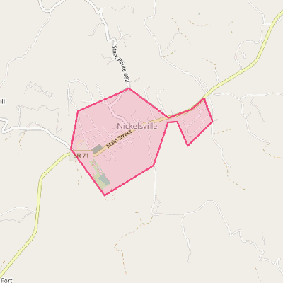 Map of Nickelsville