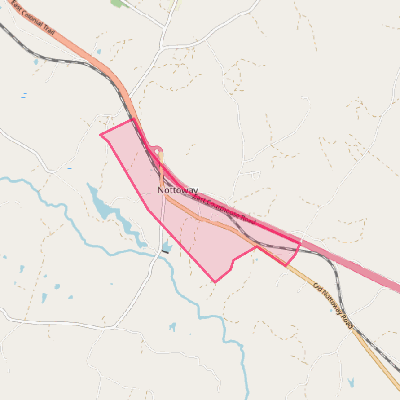 Map of Nottoway Court House