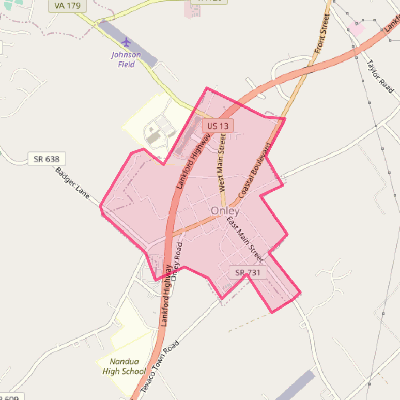 Map of Onley